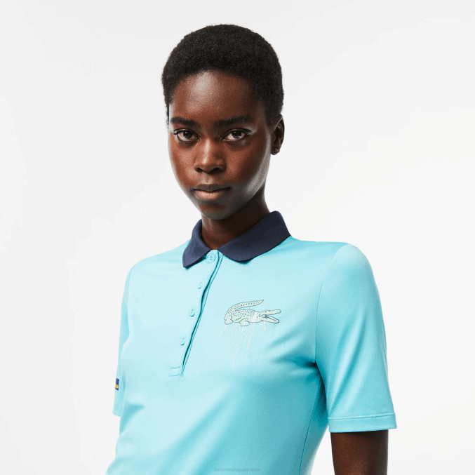 menta bvg VVL0A2372 mujer Lacoste polo sport miami edición abierta