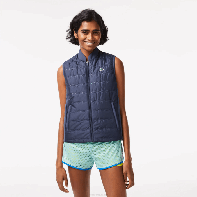 azul verde claro b00 VVL0A2430 mujer Lacoste chaleco deportivo de golf reversible