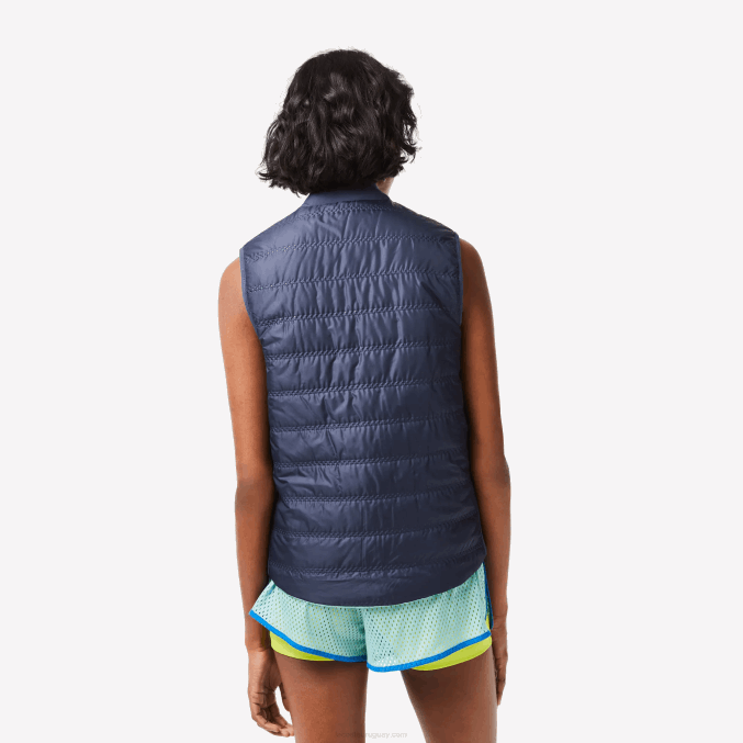 azul verde claro b00 VVL0A2430 mujer Lacoste chaleco deportivo de golf reversible