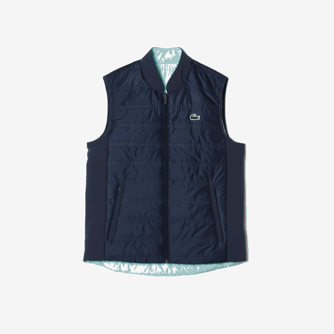 azul verde claro b00 VVL0A2430 mujer Lacoste chaleco deportivo de golf reversible