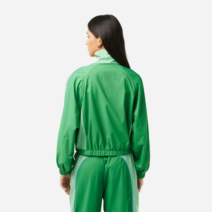 fzv verde VVL0A2432 mujer Lacoste chaqueta oversize de dos tonos