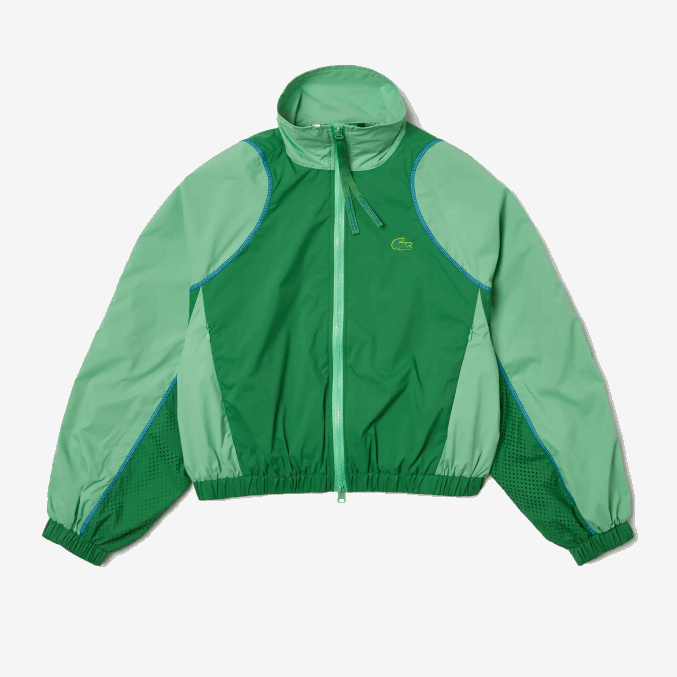 fzv verde VVL0A2432 mujer Lacoste chaqueta oversize de dos tonos