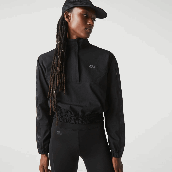 negro c31 VVL0A2631 mujer Lacoste chamarra deportiva holgada