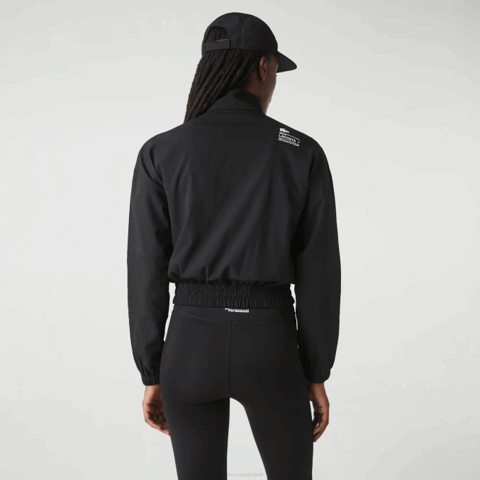 negro c31 VVL0A2631 mujer Lacoste chamarra deportiva holgada