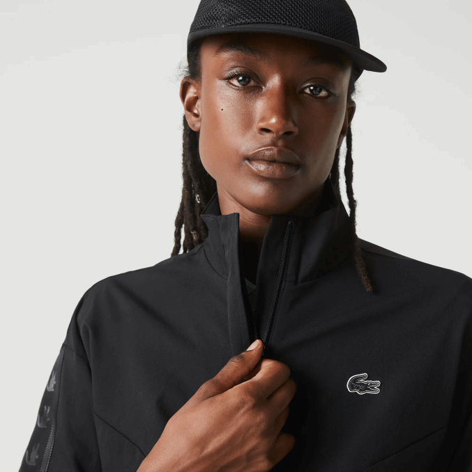 negro c31 VVL0A2631 mujer Lacoste chamarra deportiva holgada