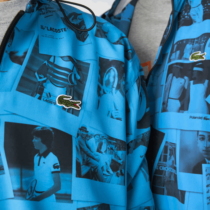 soplar negro azul VVL0A1304 mujer Lacoste chaqueta de colaboración polaroid en vivo