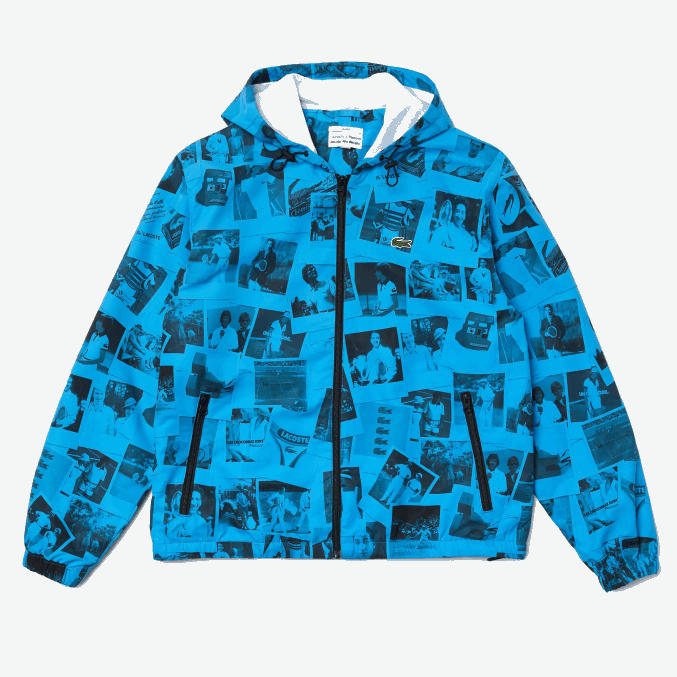 soplar negro azul VVL0A1304 mujer Lacoste chaqueta de colaboración polaroid en vivo