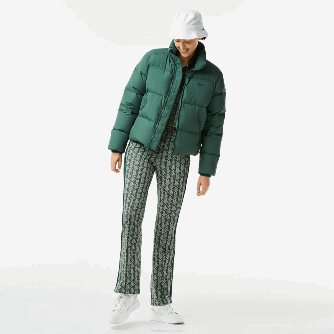 verde 5hx VVL0A2615 mujer Lacoste chaqueta acolchada plegable