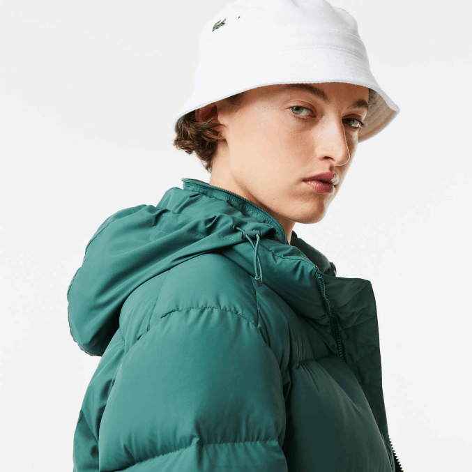 verde 5hx VVL0A2615 mujer Lacoste chaqueta acolchada plegable
