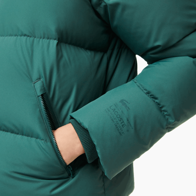 verde 5hx VVL0A2615 mujer Lacoste chaqueta acolchada plegable
