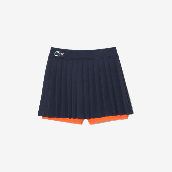 azul naranja t5i VVL0A2423 mujer Lacoste falda sport miami edición abierta