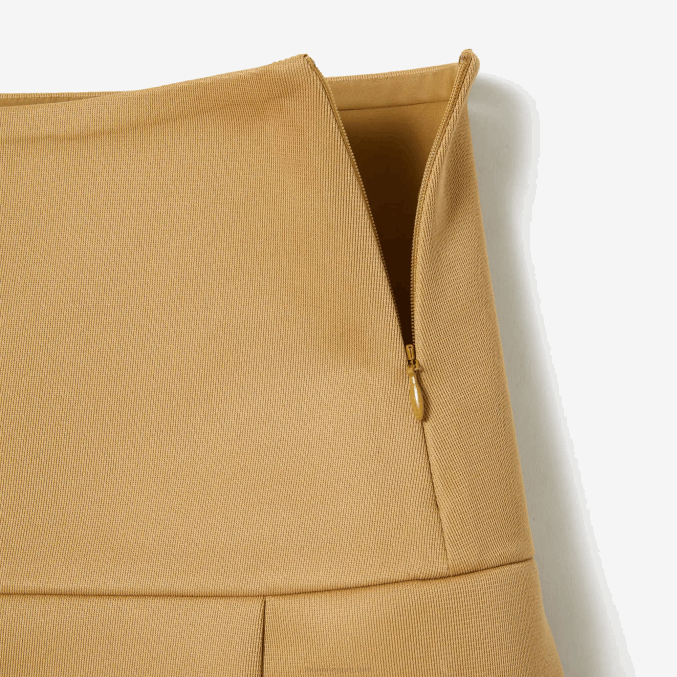 beige l7d VVL0A2664 mujer Lacoste falda de tenis de lona plisada edición desfile de moda