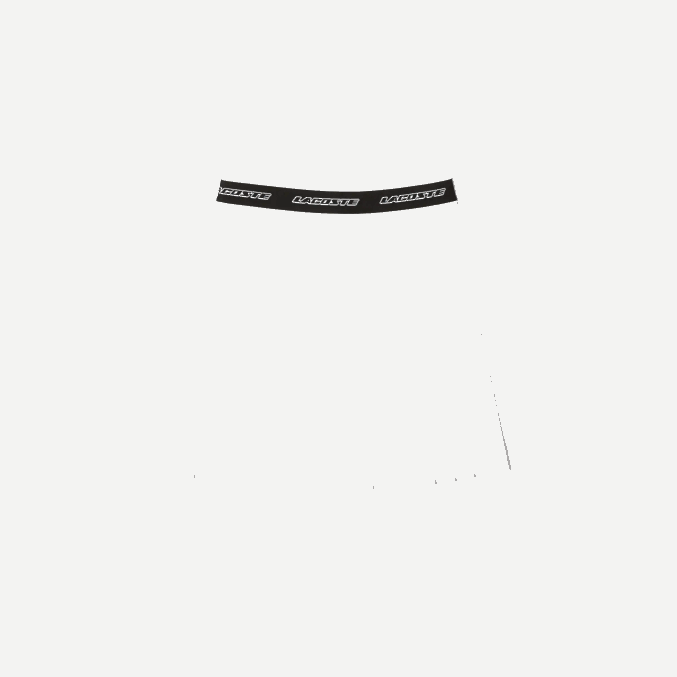 blanco 70v VVL0A2353 mujer Lacoste falda plisada con cintura elástica