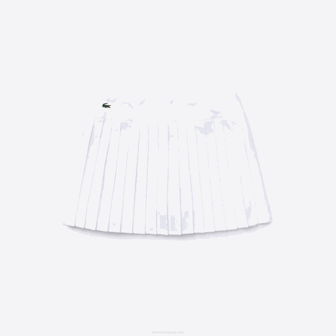blanco z92 VVL0A2612 mujer Lacoste falda plisada de malla técnica sport tennis