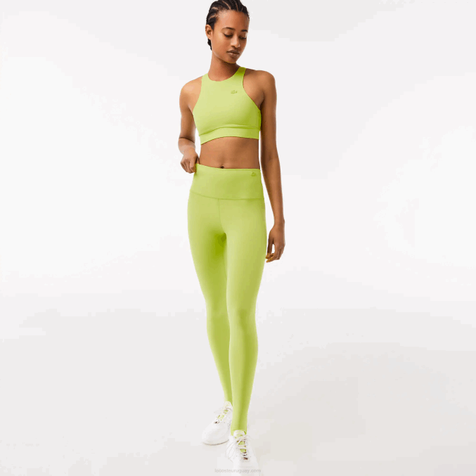 amarillo 90v VVL0A2541 mujer Lacoste polainas con estribo