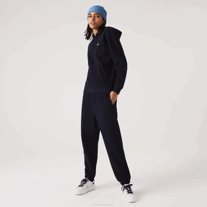 azul marino 166 VVL0A2413 mujer Lacoste joggers de mezcla de algodón
