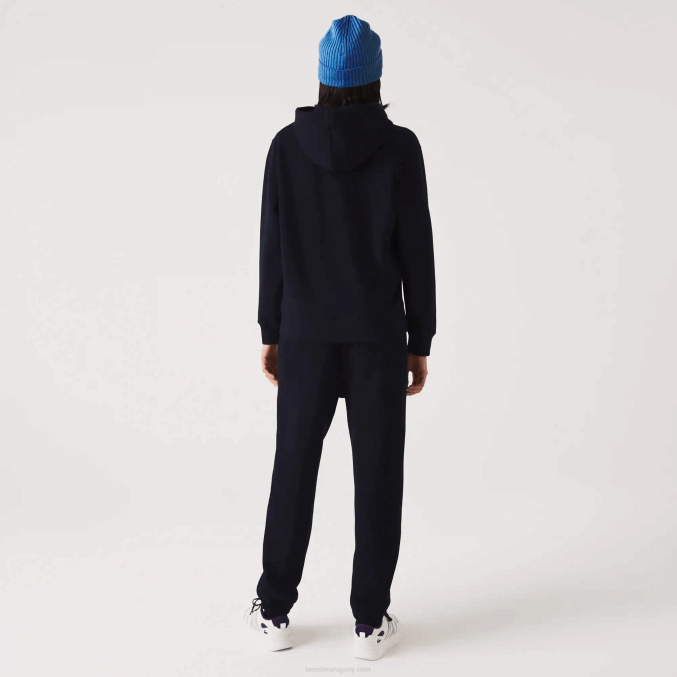 azul marino 166 VVL0A2413 mujer Lacoste joggers de mezcla de algodón