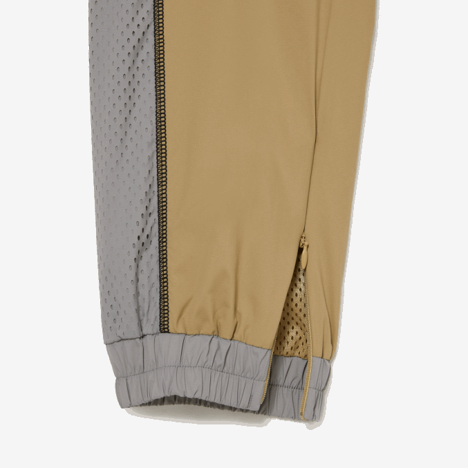 beige gris 7je VVL0A2427 mujer Lacoste pants con efecto perforado