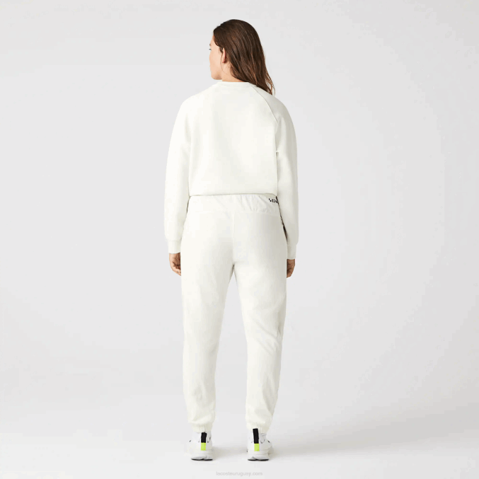blanco 70v VVL0A2554 mujer Lacoste pantalones de chándal con estampado náutico