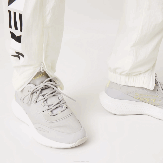 blanco 70v VVL0A2554 mujer Lacoste pantalones de chándal con estampado náutico