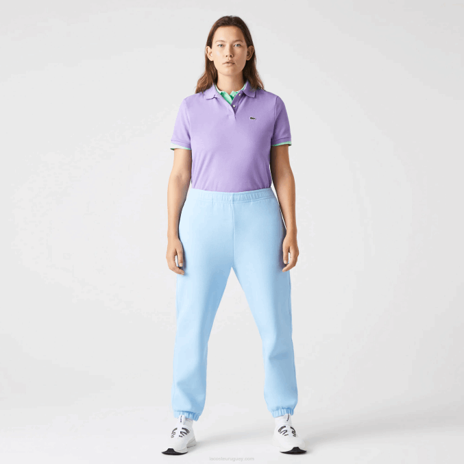hbp azul VVL0A2414 mujer Lacoste joggers de mezcla de algodón