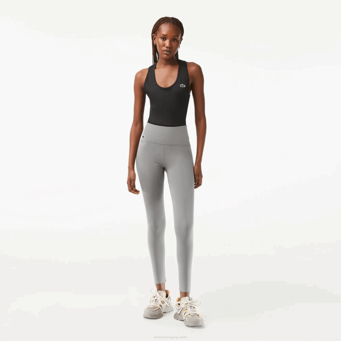 lomo gris yrd VVL0A2400 mujer Lacoste leggins modeladores deportivos de poliéster reciclado