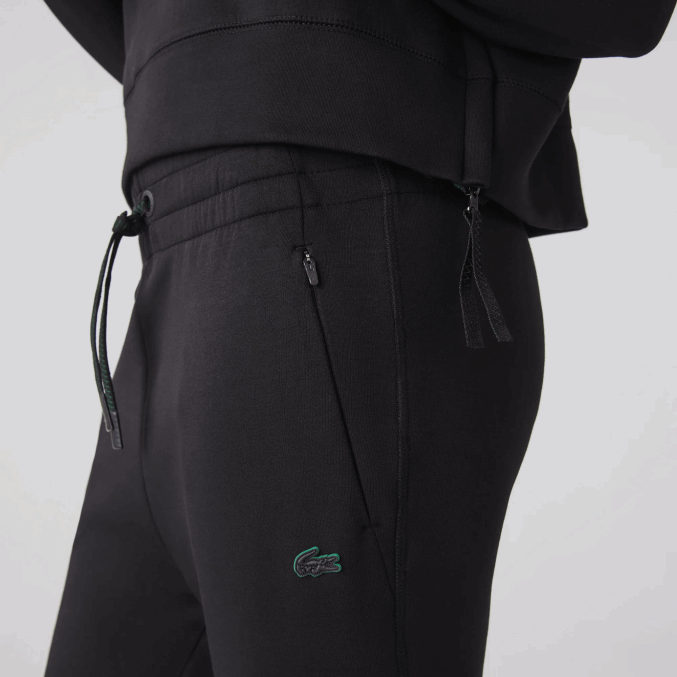 negro 031 VVL0A2404 mujer Lacoste pantalones de chándal de punto de algodón