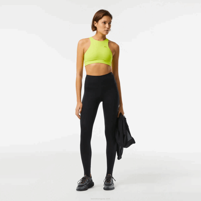 negro 031 VVL0A2539 mujer Lacoste polainas con estribo