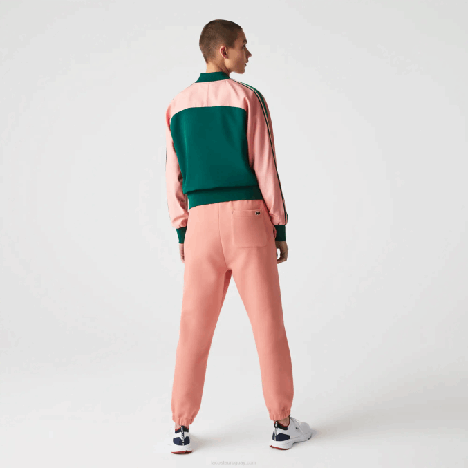 rosa 5mm VVL0A2424 mujer Lacoste joggers de mezcla de algodón