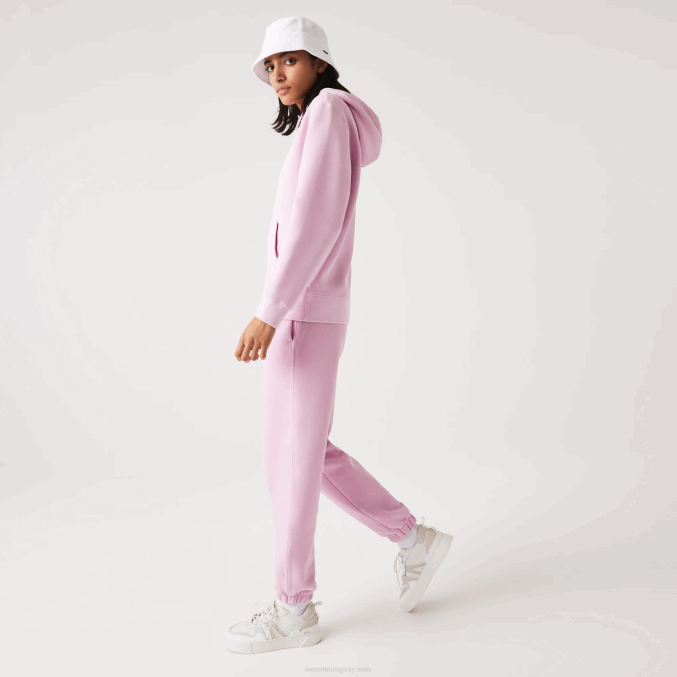 rosa z4h VVL0A2538 mujer Lacoste joggers de mezcla de algodón