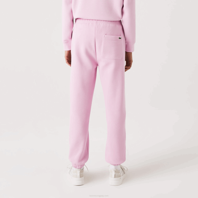 rosa z4h VVL0A2538 mujer Lacoste joggers de mezcla de algodón