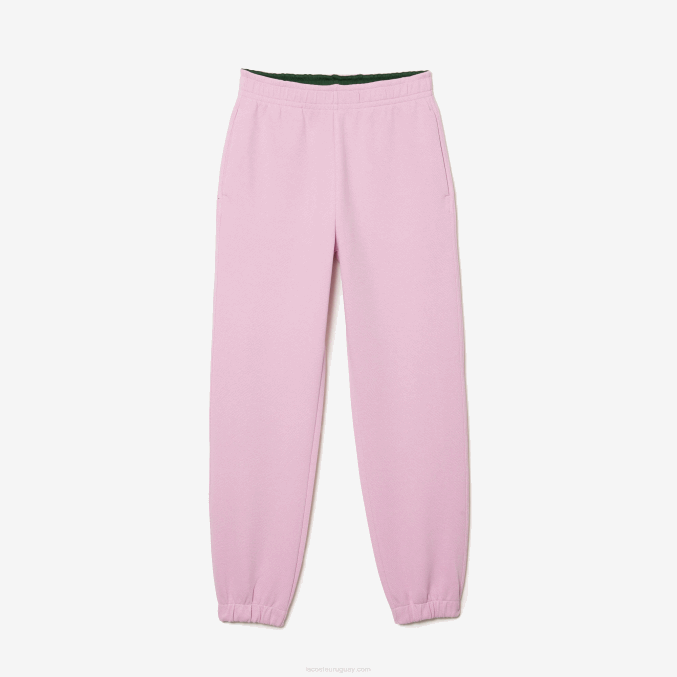 rosa z4h VVL0A2538 mujer Lacoste joggers de mezcla de algodón