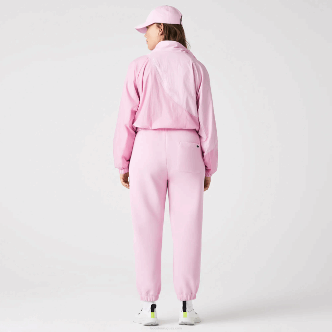 rosa z4h VVL0A2538 mujer Lacoste joggers de mezcla de algodón