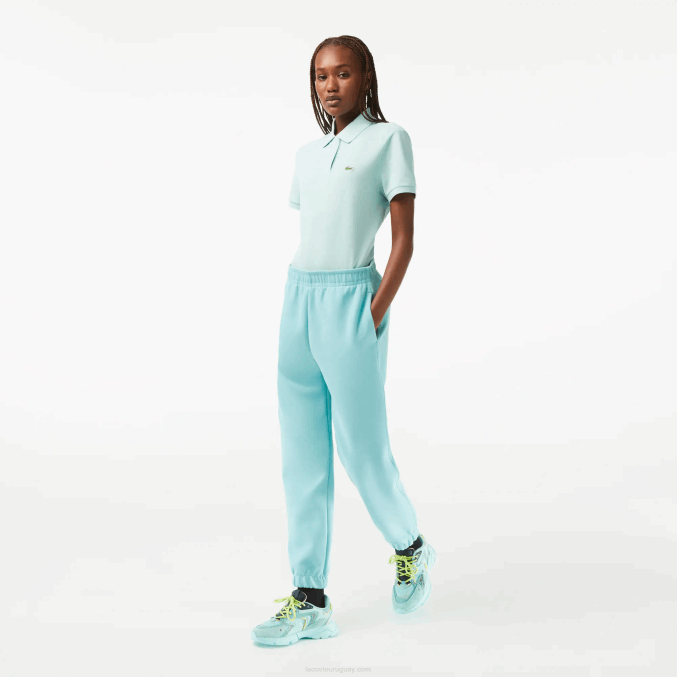 turquesa bvg VVL0A2415 mujer Lacoste joggers de mezcla de algodón