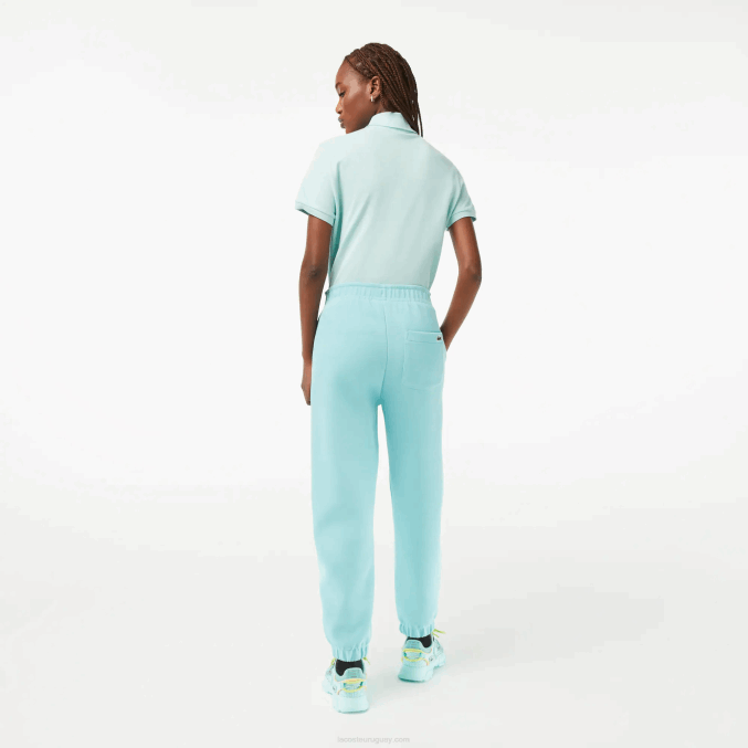 turquesa bvg VVL0A2415 mujer Lacoste joggers de mezcla de algodón