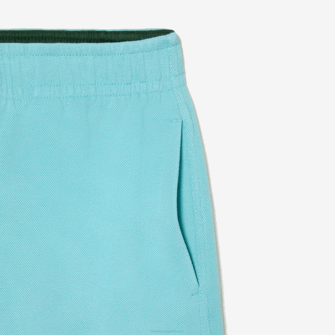 turquesa bvg VVL0A2415 mujer Lacoste joggers de mezcla de algodón