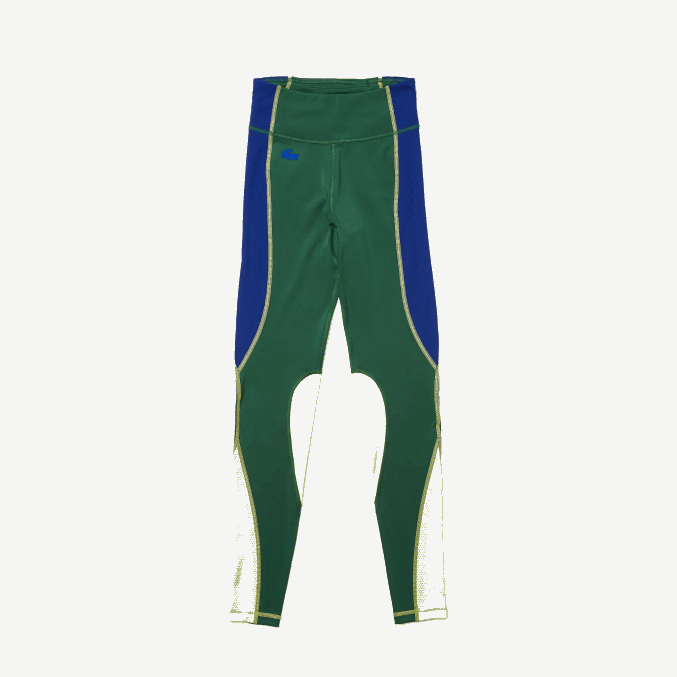 verde azul llamativo amarillo bzq VVL0A2534 mujer Lacoste leggins deportivos con efecto tejido y bloques de color