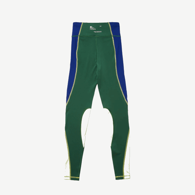 verde azul llamativo amarillo bzq VVL0A2534 mujer Lacoste leggins deportivos con efecto tejido y bloques de color