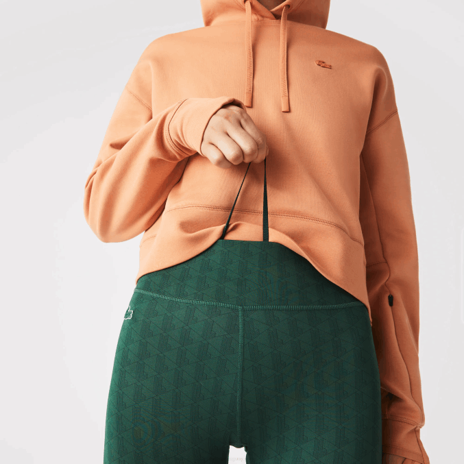 verde d1r VVL0A2573 mujer Lacoste leggins deportivos con tiro alto y estampado integral