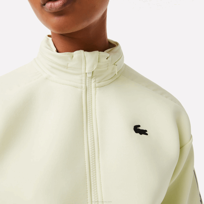 amarillo 6gd VVL0A2383 mujer Lacoste sudadera deportiva holgada con cremallera