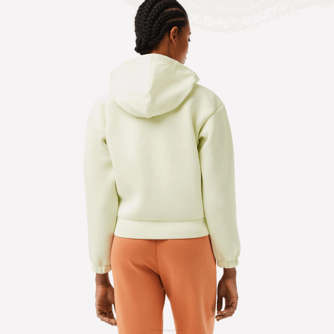 amarillo 6gd VVL0A2383 mujer Lacoste sudadera deportiva holgada con cremallera