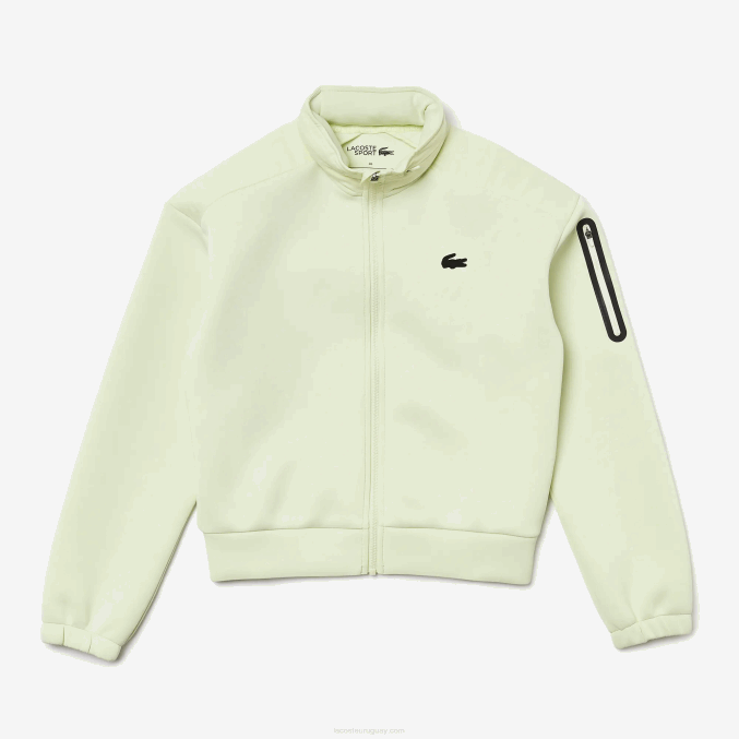 amarillo 6gd VVL0A2383 mujer Lacoste sudadera deportiva holgada con cremallera