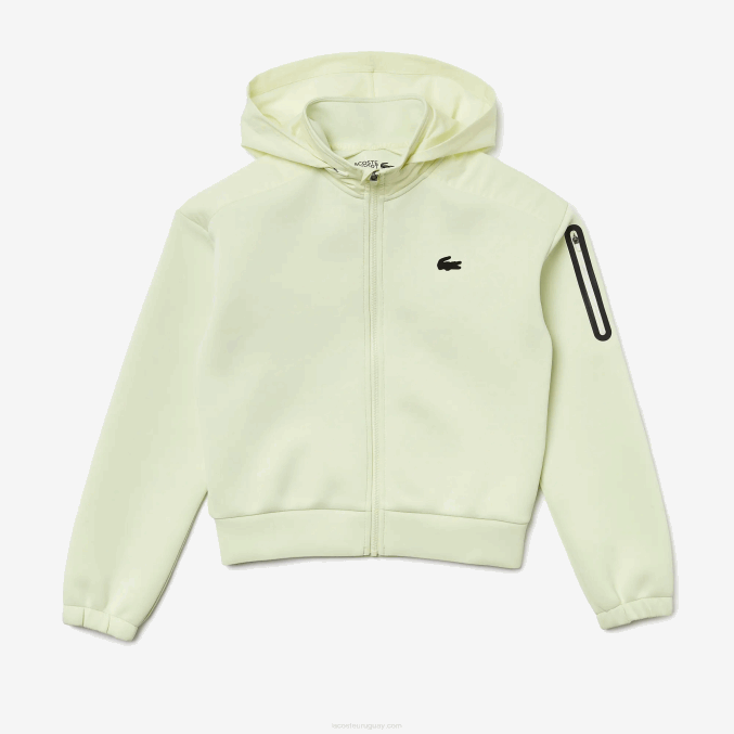amarillo 6gd VVL0A2383 mujer Lacoste sudadera deportiva holgada con cremallera