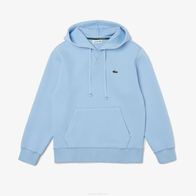 hbp azul VVL0A2528 mujer Lacoste sudadera holgada de mezcla de algodón con capucha
