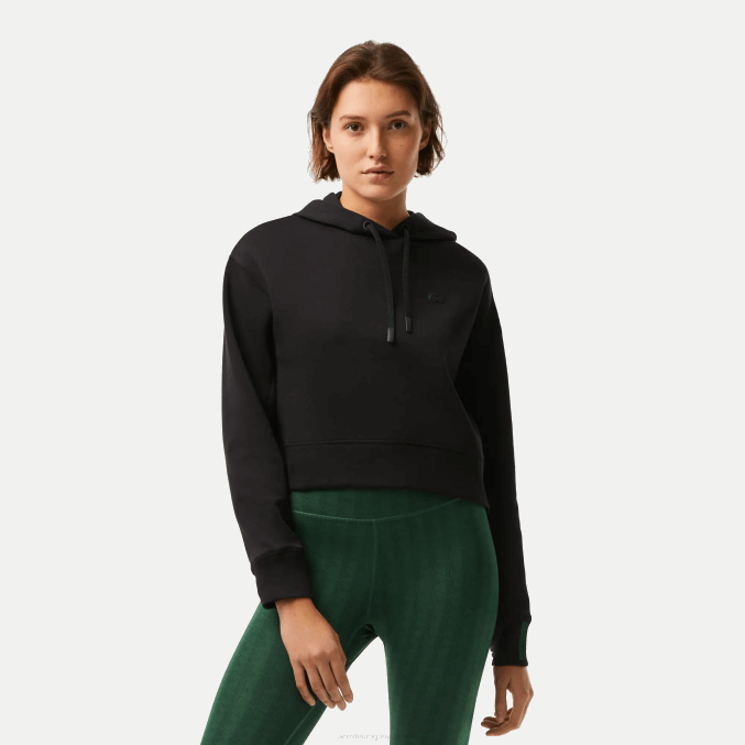 negro 031 VVL0A2417 mujer Lacoste sudadera con capucha