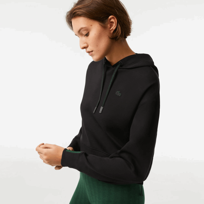 negro 031 VVL0A2417 mujer Lacoste sudadera con capucha