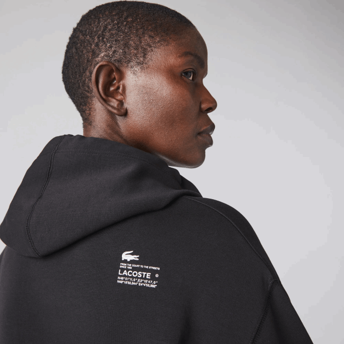 negro 031 VVL0A2417 mujer Lacoste sudadera con capucha