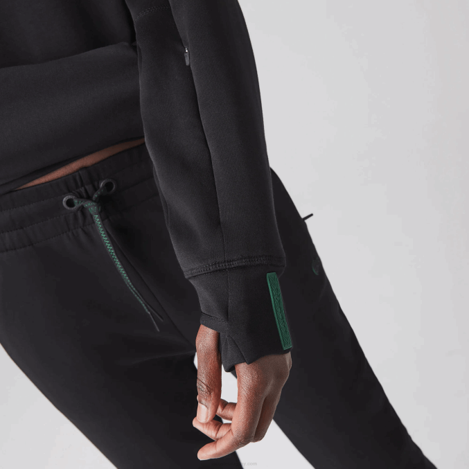 negro 031 VVL0A2417 mujer Lacoste sudadera con capucha