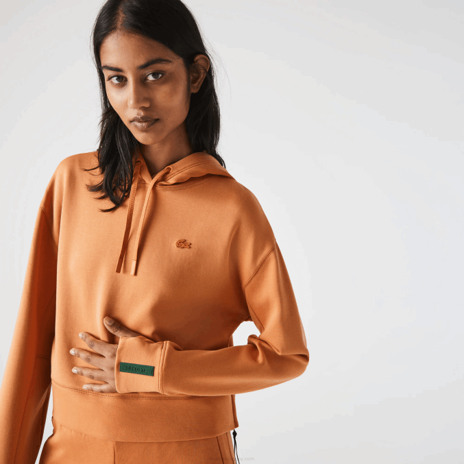 wwc naranja VVL0A2418 mujer Lacoste sudadera con capucha