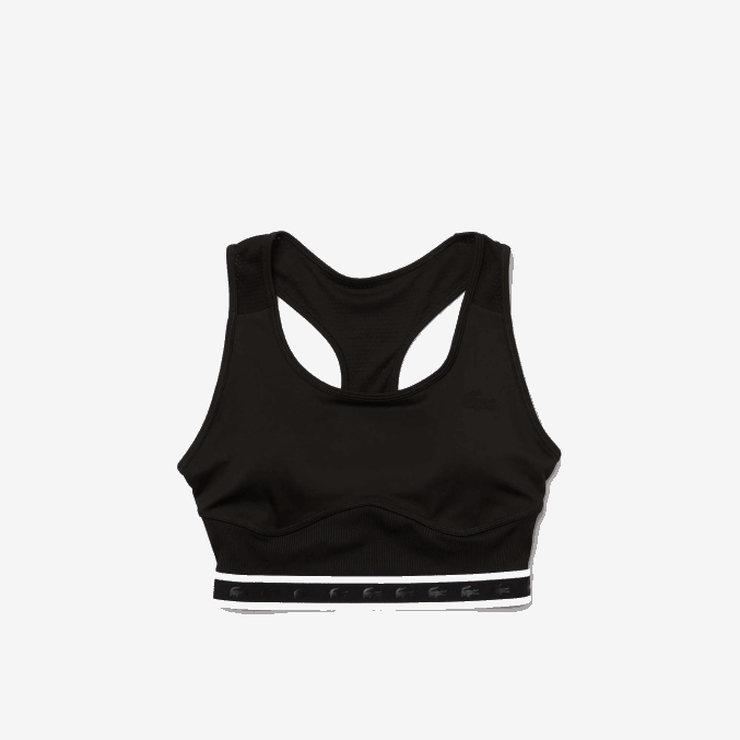 negro 8vm VVL0A2583 mujer Lacoste sujetador deportivo con espalda de nadador